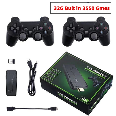 BOYHOM 4K HD Video Game Console 2.4G Double Wireless Controller Game player M8 20000 Games 64GB Retro Games Boy Christmas Gifts