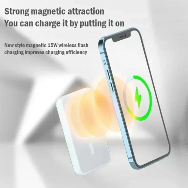 Magnetic Powerbank For iphone usb C Portable External Battery Pack Mag-safe Power Bank Type-C Wireless Charger Auxiliary Battery