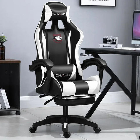 WCG Gaming Chair Office Latex Cushion Bluetooth Computer Chair High-quality BOSS Chair Leather LOL Internet Anchor