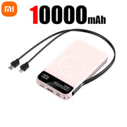 Xiaomi 50000mAh Power Bank PD 25W Fast Charge Magsafe Power Bank Magnetic Charging Built-in Wire Mobile Phone Battery For Iphone