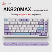 AJAZZ AK820MAX Magnetic Switch Keyboard Wired/Wireless Tri-Mode 75% Layout With 0.85" TFT Screem 81Key Full Hot-Swappable For PC