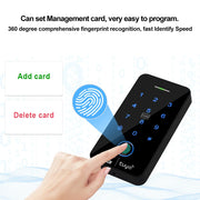 Waterproof Bluetooth Wifi Tuya Fingerprint Access Controller RFID Keyboard Touch Keypad System WG26 Smart APP Remote Door Opener