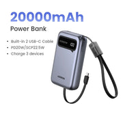 UGREEN 20000/10000mAh PD 20W Power Bank Fast Charge Portable PowerBank for iPhone 16 15 Pro Max Xiaomi Phone External Battery