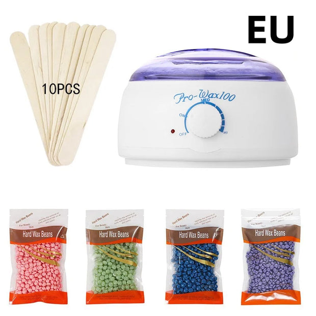 Wax Heater Machine for Hair Removal Wax Beans Warmer Depilatory Wax-melting Pot Depilation Epilator Heater Wax Machine Kit