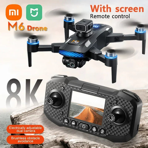 Xiaomi Mijia M6 Drone 8K Professional 5G HD Camera Drones WIFI FPV Video 4k UAV With screen Remote control RC Quadcopter Drone