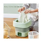 Portable Folding Washing Machine Household Dormitory Small Mini Automatic Cleaning Folding Mini Washing Machine UK Plug