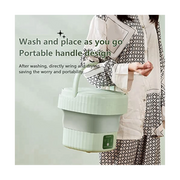 Portable Folding Washing Machine Household Dormitory Small Mini Automatic Cleaning Folding Mini Washing Machine UK Plug