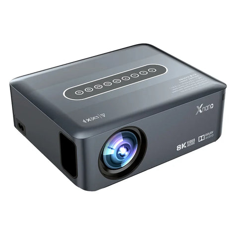 Xnano X1 Portable Projector 4K 8K Full HD 1080P Android LED Video Home Theater BT5.0 WiFi Beam Projector for Mobile Phone