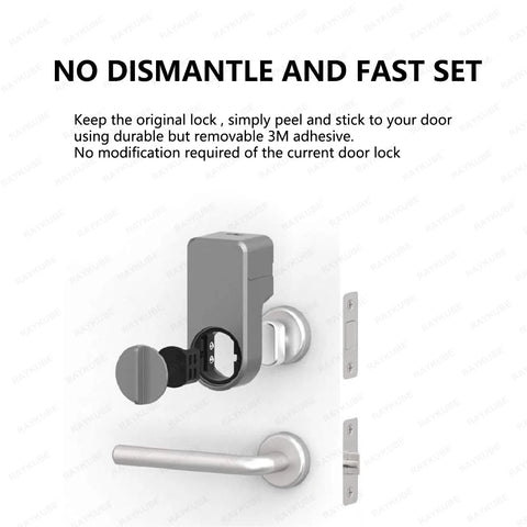 A1 Pro Max Bluetooth Smart Door Lock Tuya APP Remote Control Keyless Unlock Smart Life Cylinder DIY Easy Installation