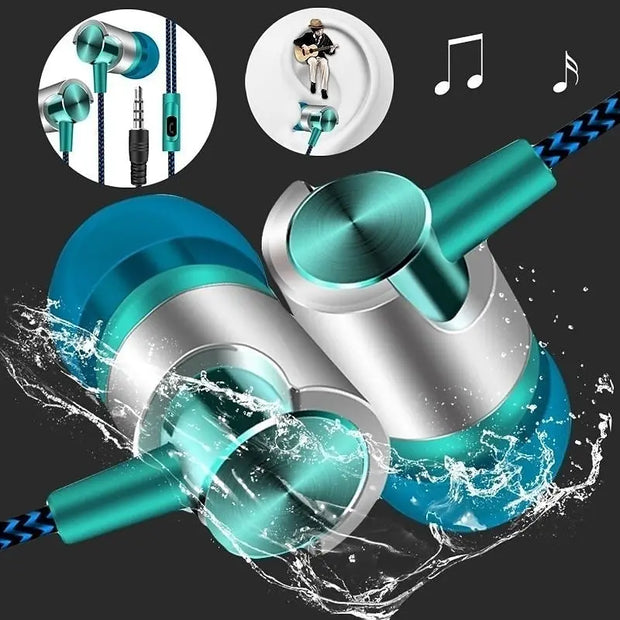 Wired In-ear Earphone In Ear Noise Cancellation Ergonomic Design Stereo Sports Music Headphones For Mobile Phone Everyday Use