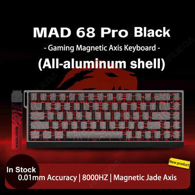 FGG Madlions Mad60 HE Mad68 Pro HE E-sports Magnetic Switch Mechanical Keyboard RGB Wired Hot Swap 8K Customized Gaming Keyboard