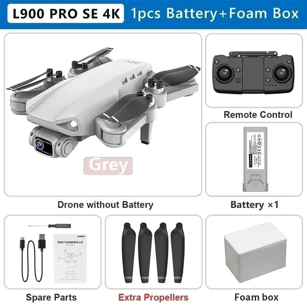 L900 Pro SE MAX GPS Drone 4K Professional Dual HD Camera 5G WIFI 360° Obstacle Avoidance Brushless Motor Rc FPV Quadcopter Dron