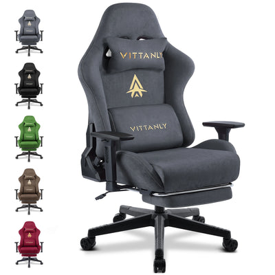 Brand Gaming Chair With Footrest Office Chair Ergonomic Lumbar Support Height Adjustable with Suede Leather Recliner Women Men