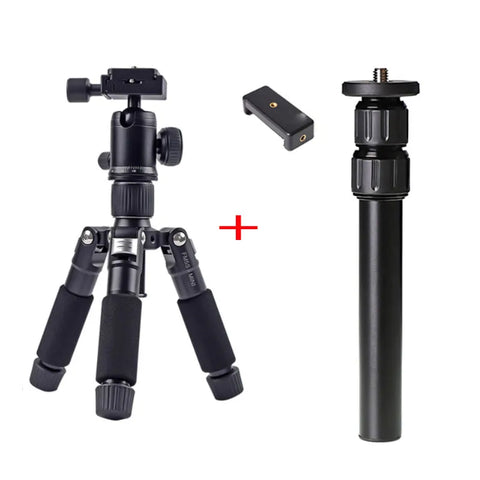 FM5S Portable Tripode Lightweight Travel Stand Tabletop Video Mini Tripod with 360 Degree Ball Head for Camera DSLR SLR