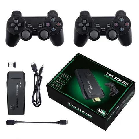 Game Consoles with HD Projector WIFI Portable Intelligent Beamer and Game Stick GB PS1 PSP NES SFC Games 2.4G Wireless Gamepad