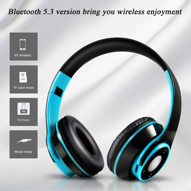 Wireless Stereo Bluetooth Headphone Portable Passive Noise Isolating Headphone for iPhone, Tablet, PC, xiaomi,Samsung Galaxy