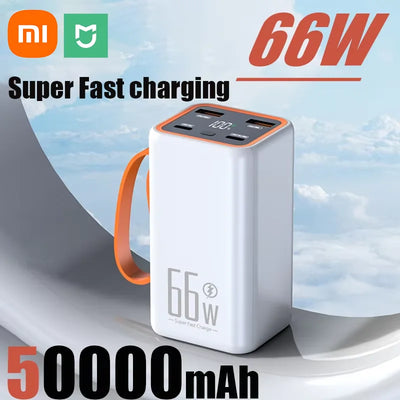 Xiaomi Mini Power Bank 50000mAh Two-Way 66W Fast Charging Powerbank Portable External Battery Charger for iPhone Xiaomi Huawei