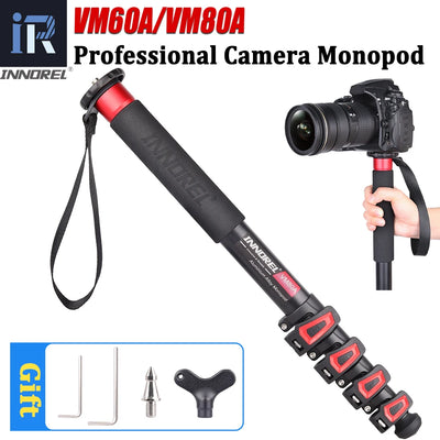 INNOREL VM60A/VM80A Aluminum Alloy Camera Monopod 170cm Professional Portable Video Stand for Canon Nikon GoPro DSLR Camcorder