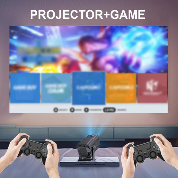 Velec Retro Video Game Projector with Built-in 20000+ Game Handheld Wireless Controller Children's Games Stick Christmas Gift