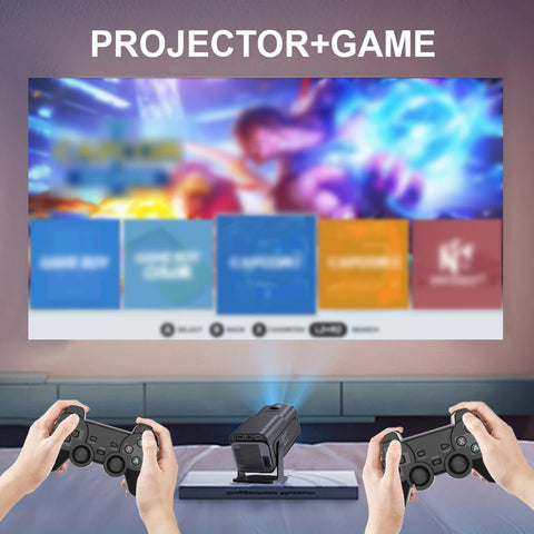 Projector Video Game Sticks Console 2.4G Dual Wireless Controller Game Stick 4K 20000 Games Retro Game Projector Christmas Gift