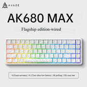 AJAZZ AK680 Max Rapid Trigger Keyboard Magnetic Switch Full-key Hot Swappable 8Khz RGB Hot Swappable Custom Gaming Keyboard