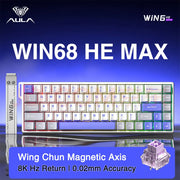 AULA WIN60 WIN68 HE Esports Magnetic Switch Keyboard Rapid Trigger 8K Return RGB Hotswap 60% 68% Custom Game Keyboard