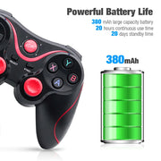 X3 Wireless Bluetooth Game Controller for PC Mobile Phone Android IOS TV BOX Tablet Joystick Gamepad Joypad Holder Kids Gift