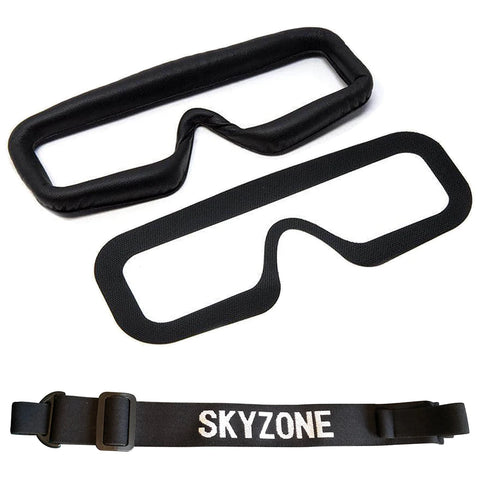 Skyzone SKY04X/L FPV Goggles Head Strap Faceplate Mask PU Pad w/Magic Stick Loop Tape for Racing Drone RC Quadcopter Spare Parts