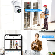 8MP Wireless Security Surveillance PTZ Camera Wifi IP Outdoor 5X Zoom Cameras AI Human Tracking Two-way Audio HD Night Color Cam