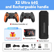 X2 Ultra X2 Plus GD10 Pro 4K Game Stick 3D HD Retro Video Game Console Wireless Controller TV 50 Emulator For PS1/N64/DC  Gift