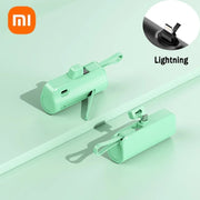 Xiaomi Mini Wireless Power Bank 30000mAh Capsule Large Capacity Portable Fast Charging External Battery For iPhone Type-c New