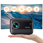 TOPTRO MINI Projector WiFi Bluetooth Projector 15000 Lumens Portable Projectors Support 1080p Video for Home Outdoor Cinema