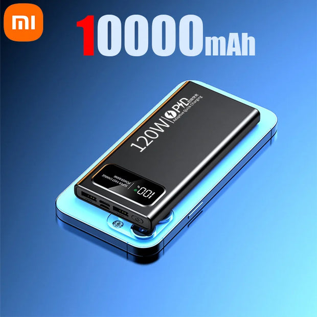 Xiaomi 50000mAh Large Capacity Power Bank 120W Super Fast Charging Mobile Powerbank for Huawei Apple Xiaomi Samsung 2025 New