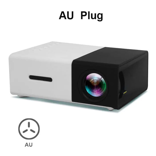 YG300 Mini LED Projector Yg300 Upgraded Version 600 lumen 320x240P HDMI-compatible USB Audio Home Media Player Beamer