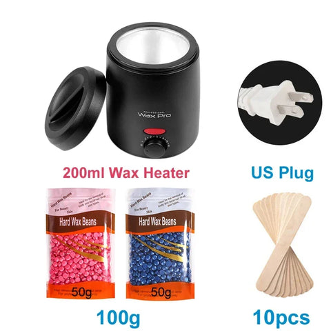 Waxing Machine for Hair Removal Hair Removal Wax Melting Machine 200ml Wax Heater Depilation Paraffin Warmer Waxing Dipping Pot