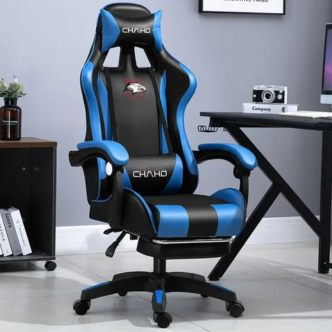 WCG Gaming Chair Office Latex Cushion Bluetooth Computer Chair High-quality BOSS Chair Leather LOL Internet Anchor