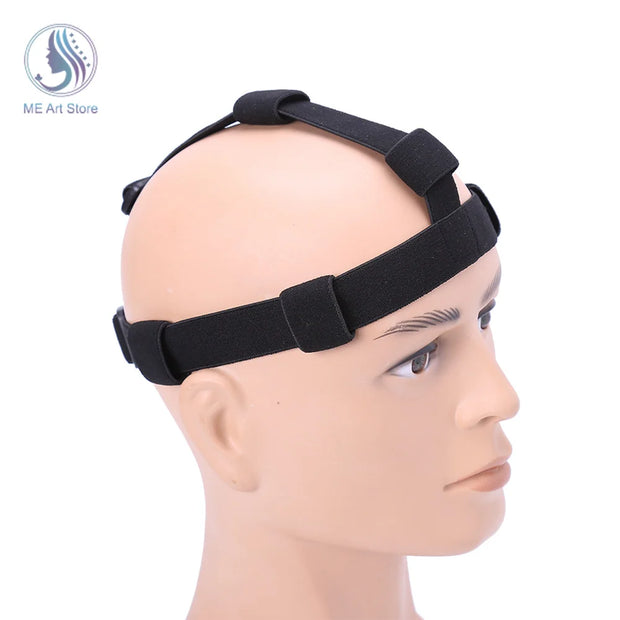 Elastic Headlight Band Nylon Adjustable Headband Breathable Head Strap Lamp Side Frontal Strap for Outdoor Camping Fishing