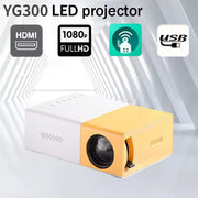 YG300 Mini Projector Portable Laser Beamer 3D Cinema Smart 1080P Full HD Office Home Theater Video Mini Mobile Projector