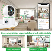 4K 6MP WiFi Camera Dual Screen Baby Monitor Home Secuiry Camera Ai Human Detection Color Night Vision CCTV Video Surveillance