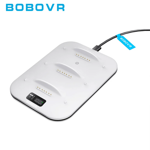 BOBOVR BD3 Super Charging Dock with Digital Display Provide 30W Fast Charging for B100 Batteries compatible with BOBOVR S3 PRO