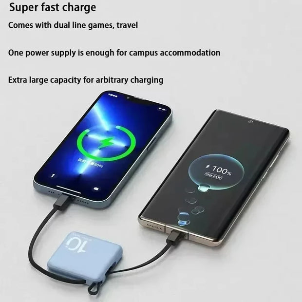 Xiaomi 50000mah Power Bank Mini Super Fast Chargr Portable External Battery Pack Powerbank Spare Batteries for iPhone 14 Samsung