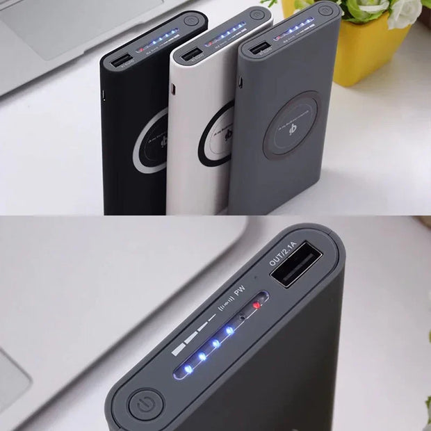 Lenovo 200000mAh External Battery Power Bank Two-Way Wireless Fast Charge Powerbank Portable Charger Type-C For iPhone Samsung