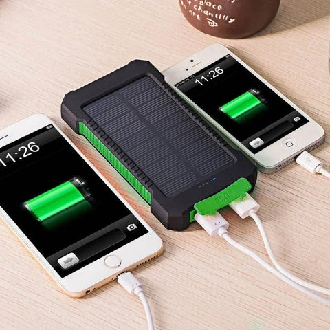 200000mAh Portable Solar Power Bank External Battery Fast Charging Waterproof Powerbank with SOS Flashlight Poverbank for Xiaomi