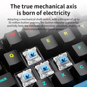 K68 Wired Mechanical Keyboard 10Kinds of Colorful Lighting Gaming and Office For Microsoft Windows and Apple IOS System