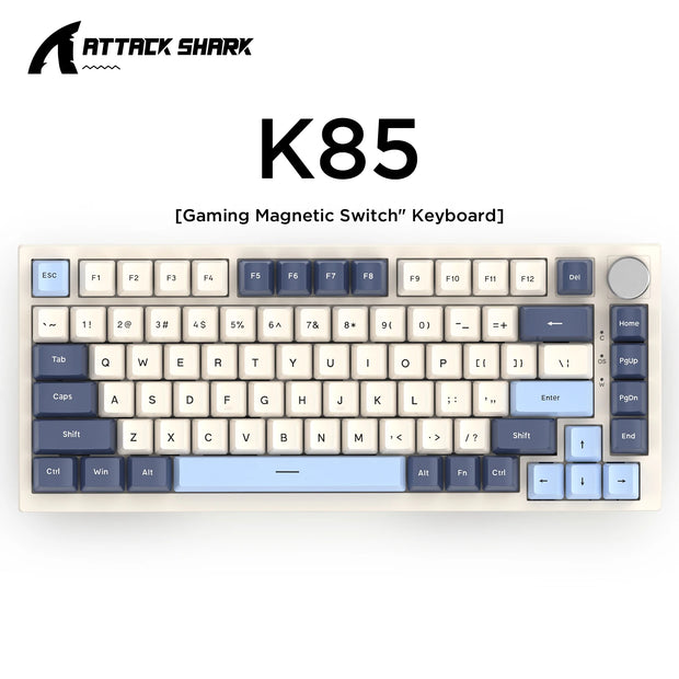 K85 E-Sports Magnetic Switch Mechanical Keyboard Customized PBT Keycaps RGB Adjustable Trigger Aluminum Wired Low-Latency Gaming