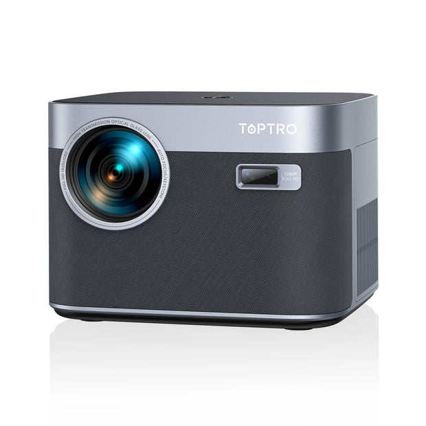 TOPTRO Projector 4K Android 9.0 26000 Lumens native 1080P WiFi6 Bluetooth Projector Auto Focus/Keystone Outdoor Home Theater