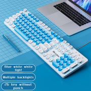 H300 Wired 104 Keys Membrane Keyboard Many Kinds of Colorful Lighting Gaming and Office For Windows and IOS System