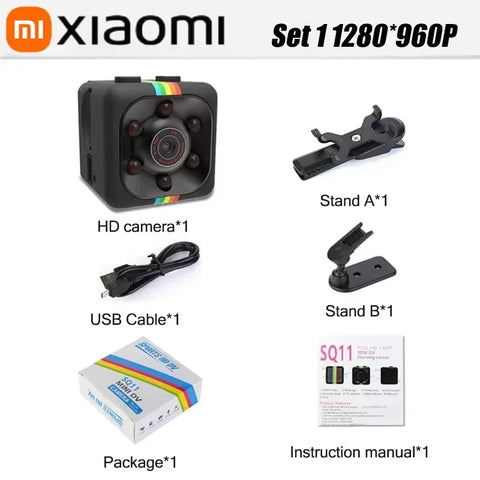 Xiaomi  Mini 1080p Camera Home Small Wireless Wifi Cameras Outdoor Upgraded Motion Detection Security Alerts Night Vision Camera