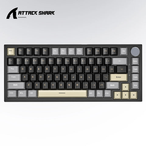 Attack Shark K85 Mag Customisable Mechanical Keyboard,Magnetic Switch,Hot-swappable,Metal Knobs,Suitable for FPS. games,Win&Mac