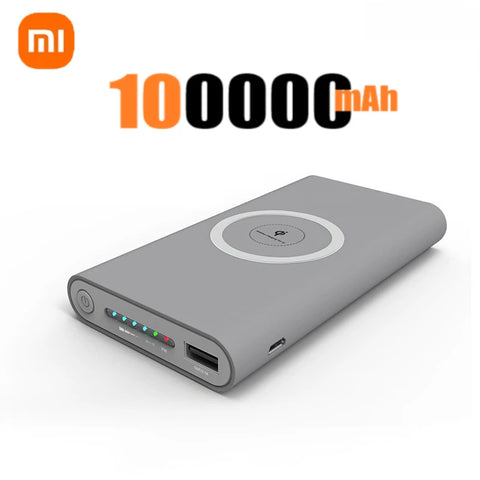 Xiaomi Super Thin Magnetic Power Bank Wireless 200000mAh High Capacity USB-c Two-Way Portable Fast Charger For IPhone Samsung